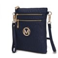 Weird Giraffe Games MKF Collection by Mia K. MKF-PU7793NV Andrea Milan M Signature Crossbody Bag - Navy MKF-PU7793NV